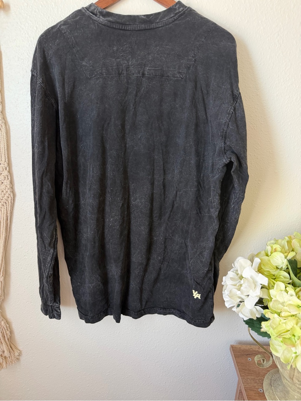 YoungLA M443 Black Washed Crewneck Sweatshirt and matching Joggers M430 - Picture 3 of 9